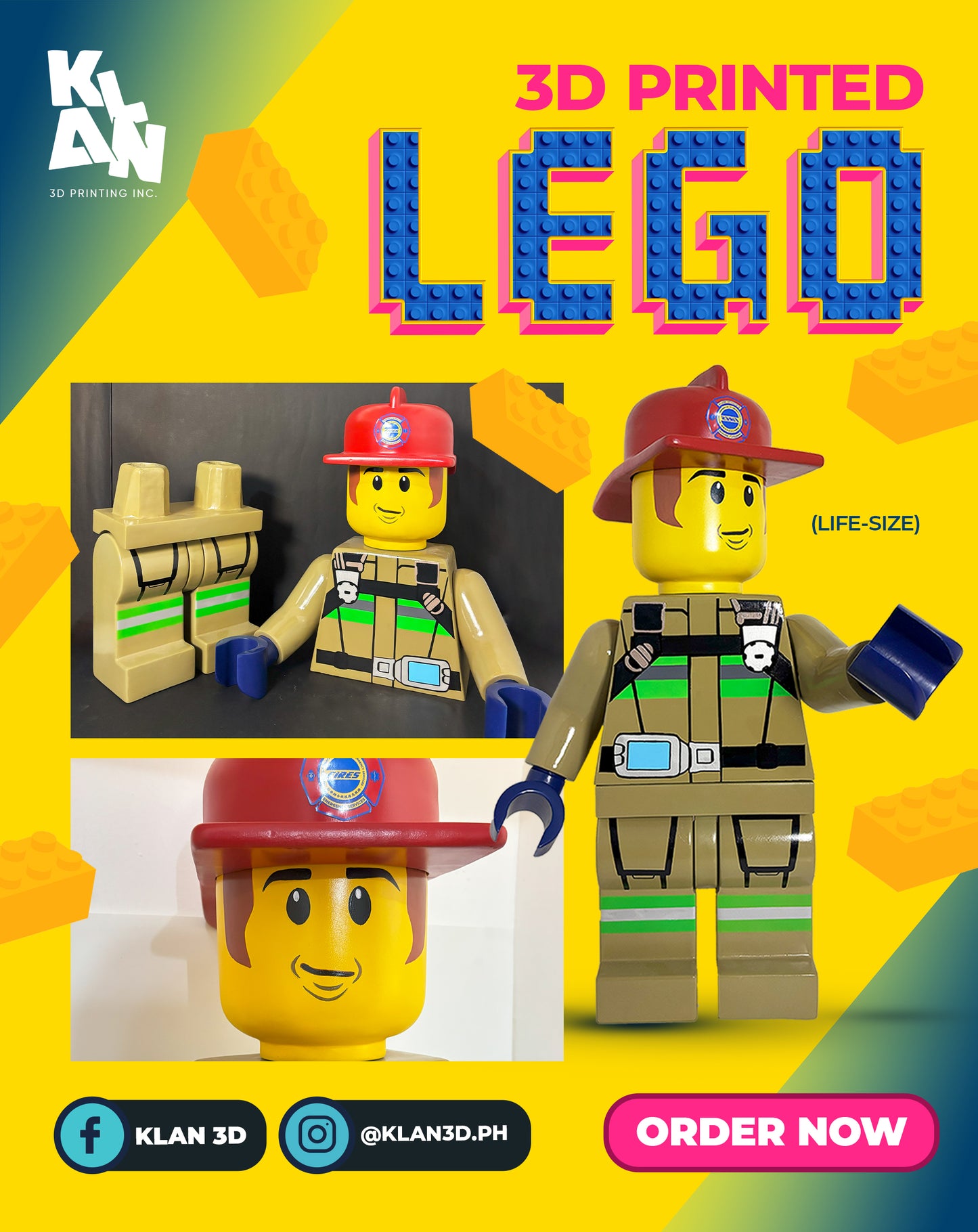🧱 CUSTOM LEGO-STYLE FIGURE — 24-INCH LIFE-SIZE ICON! “Block by block. Built to represent YOU.”